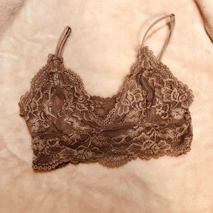 Champagne lace bralette